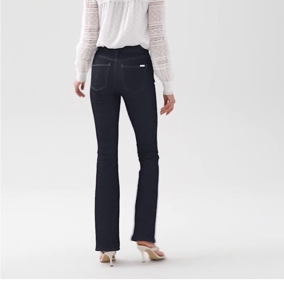 WHBM High rise skinny flare sculpt denim sz 4Short - Picture 4 of 6